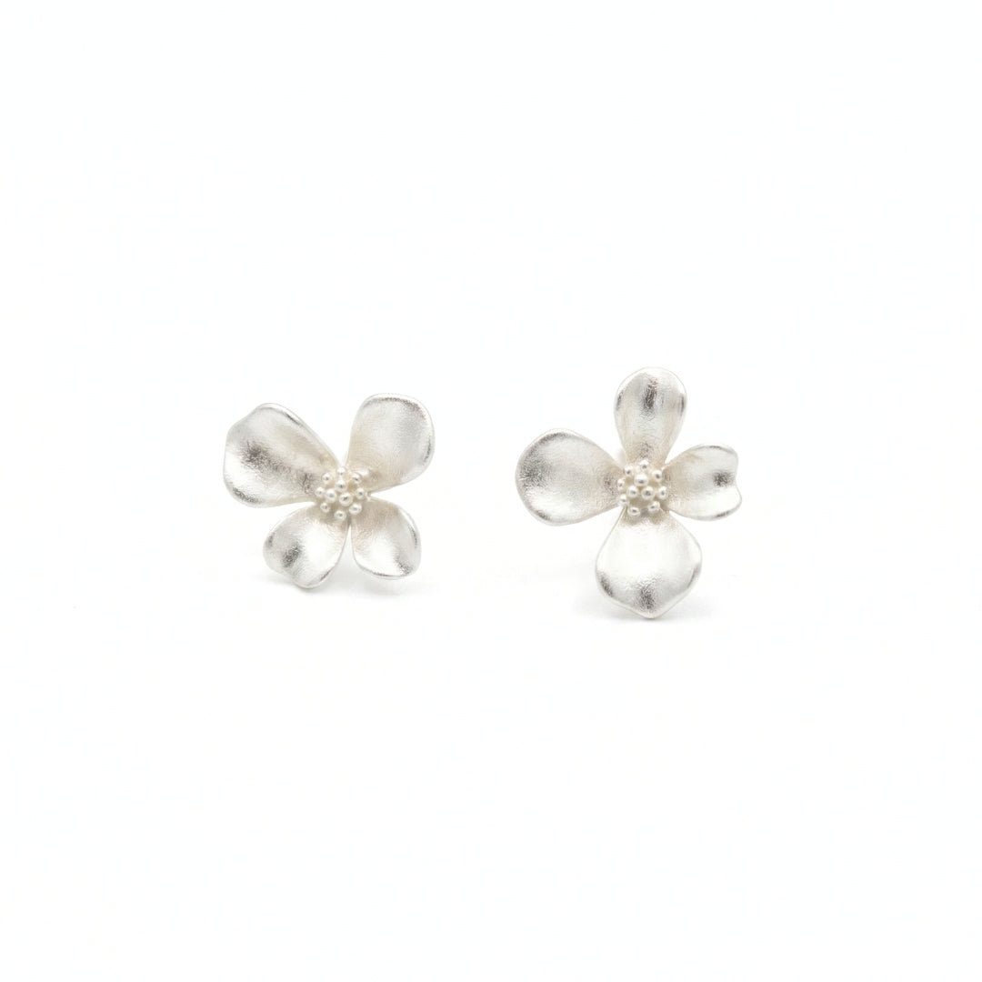 ARETES FLOR DE VENUS - PLATA