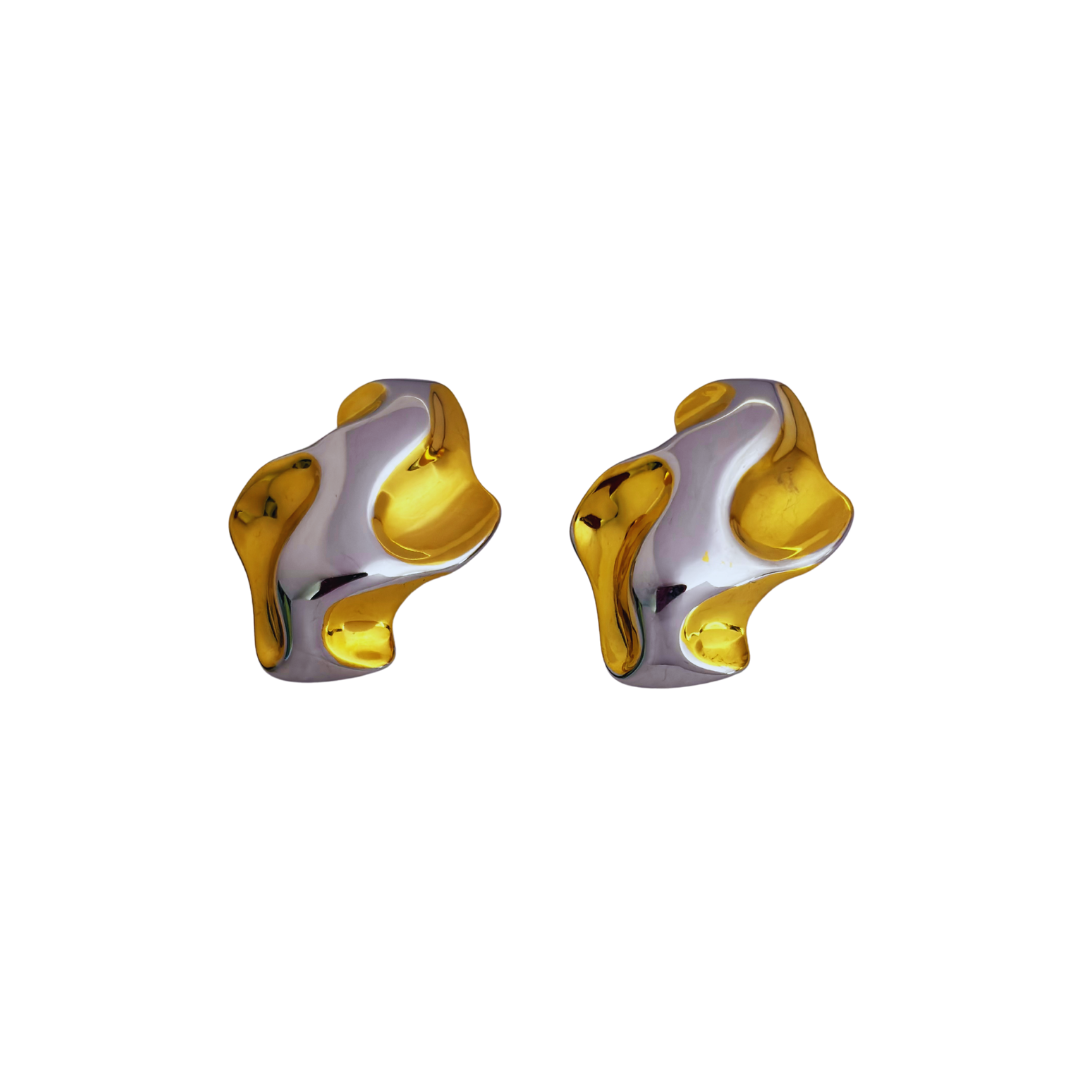 ARETES ESPEJISMO DORADO