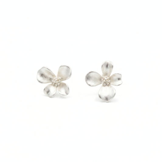 ARETES FLOR DE VENUS - PLATA