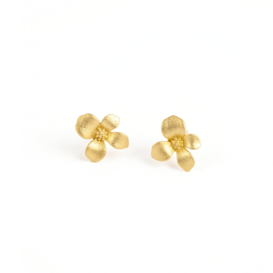ARETES FLOR DE VENUS-DORADO