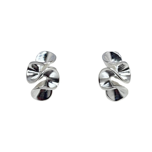 ARETES RELÁMPAGO PLATEADO