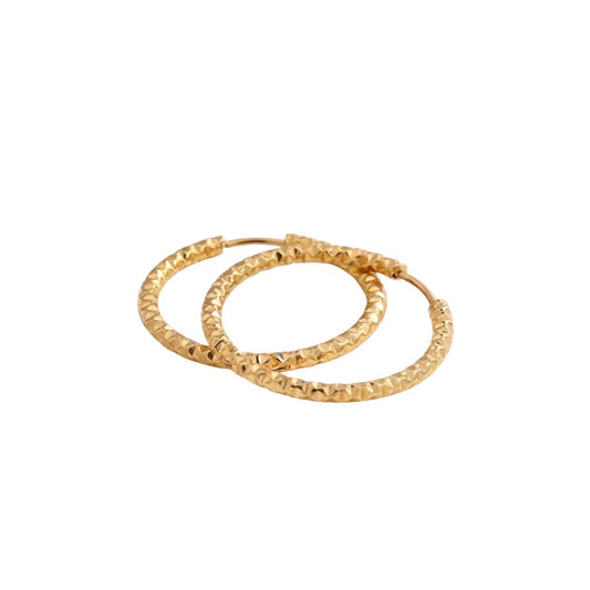 ARETES ARO ROCÍO DORADO
