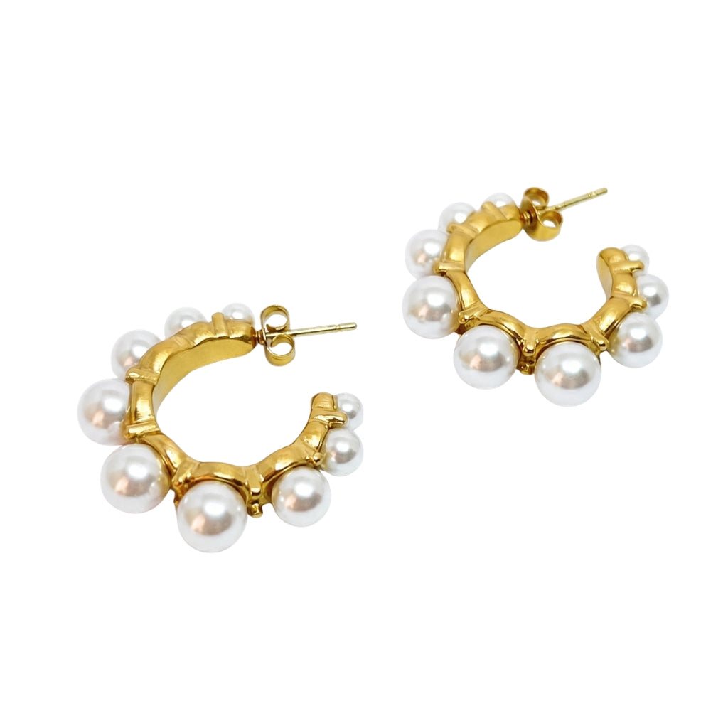 ARETES PERLAS DE AMOR